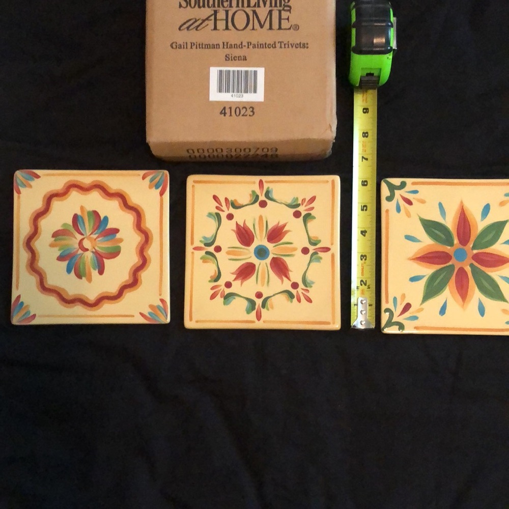 Hand Painted Trivets - Picture 3 of 3